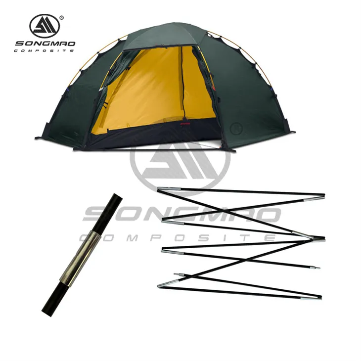 Üvegszálas rudak sátrakhoz